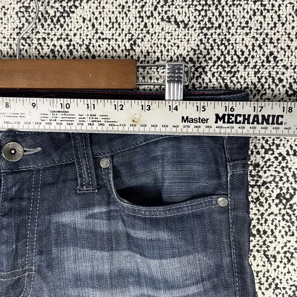 Vans Blue Jeans Mens 30 X 32 (Actual Size 33 X 30) Skater Cotton Blend Whiskered